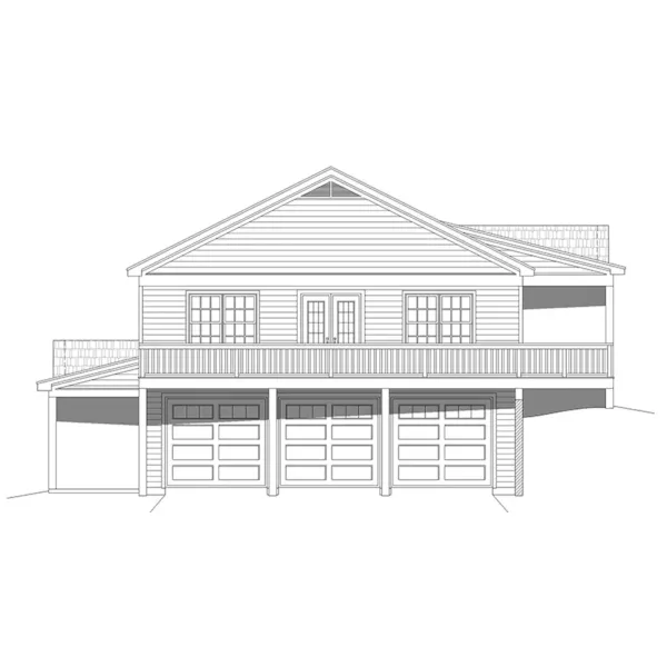 Country House Plan Right Elevation - Arcadia Lake Modern Farmhouse 141D-0471 - Shop House Plans and More