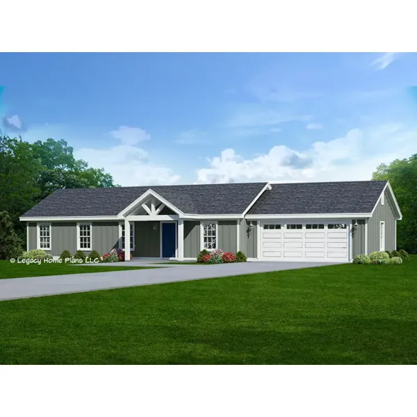 Craftsman House Plan Front of Home - Fairlynn Small Home 141D-0476 - Shop House Plans and More