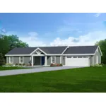 Craftsman House Plan Front of Home - Fairlynn Small Home 141D-0476 - Shop House Plans and More