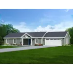 Cabin & Cottage House Plan Front of Home - Fairhaven II Ranch Home 141D-0477 - Shop House Plans and More