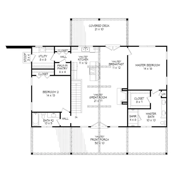 Craftsman House Plan First Floor - 141D-0478 - Shop House Plans and More