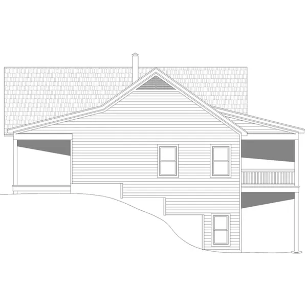 Craftsman House Plan Right Elevation - 141D-0478 - Shop House Plans and More