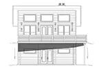 Front Elevation - Asheville Mountain Modern Home 141D-0481 - Shop House Plans and More