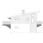 Left Elevation - Asheville Mountain Modern Home 141D-0481 - Shop House Plans and More