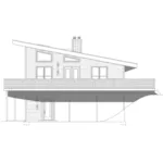 Right Elevation - Asheville Mountain Modern Home 141D-0481 - Shop House Plans and More