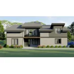 Lake House Plan Front of Home - Lookout Mountain Modern Home 141D-0482 - Shop House Plans and More