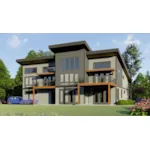 Lake House Plan Rear Photo 02 - Lookout Mountain Modern Home 141D-0482 - Shop House Plans and More