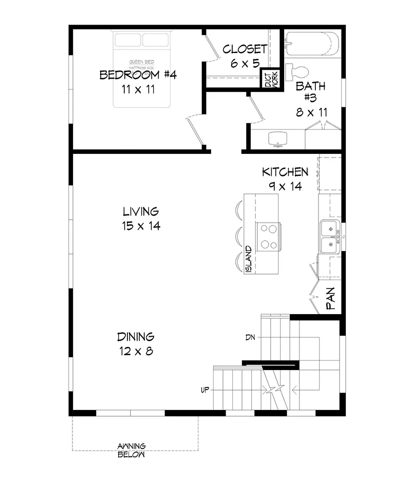 Modern House Plan Second Floor - 141D-0489 - Shop House Plans and More