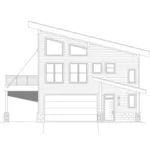 Modern House Plan Right Elevation - Eagle Inlet Vacation Home 141D-0491 - Shop House Plans and More