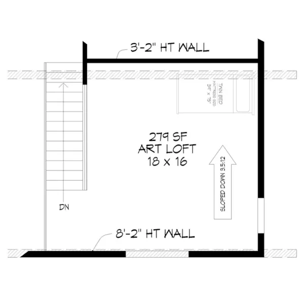 Modern House Plan Loft - Eagle Riverbank Coastal Home 141D-0494 - Shop House Plans and More