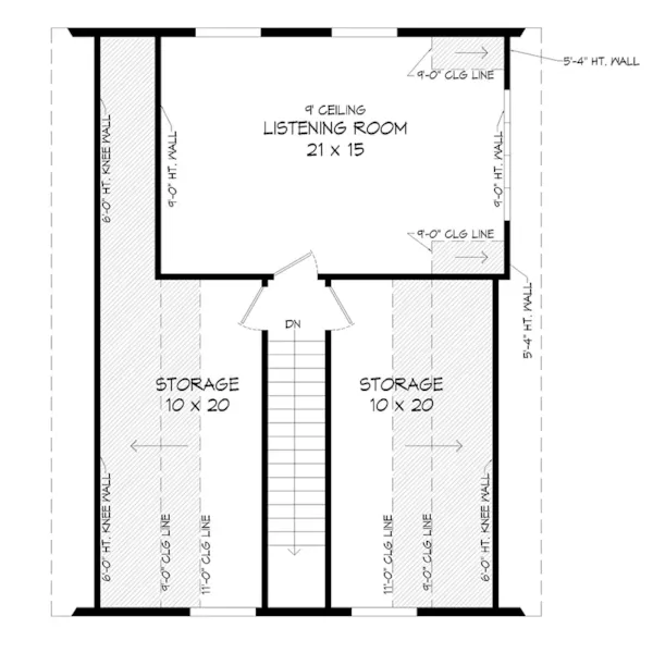 Second Floor - Bear Creek Pass Relaxing Retreat 141D-0495 - Shop House Plans and More