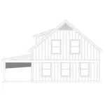 Rear Elevation - Bear Creek Pass Relaxing Retreat 141D-0495 - Shop House Plans and More