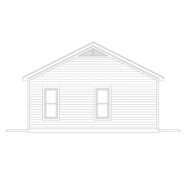 Cabin & Cottage House Plan Left Elevation - Star Prairie Small Home 141D-0496 - Shop House Plans and More