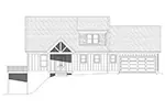 Craftsman House Plan Front Elevation - Hideaway Hills Country Home 141D-0500 - Shop House Plans and More