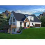 Craftsman House Plan Front of Home - Hideaway Hills Country Home 141D-0500 - Shop House Plans and More