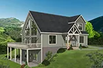 Waterfront House Plan Front of Home - 141D-0507 - Shop House Plans and More