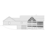 Ranch House Plan Rear Elevation - Greers Ferry Craftsman Home 141D-0512 - Shop House Plans and More