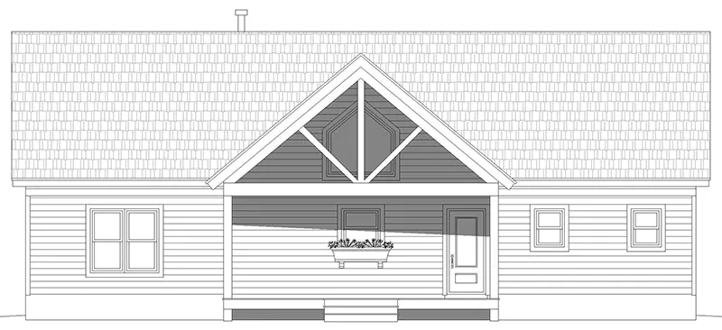 Lake House Plan Front Elevation - Buffalo Circle Rustic Lake Home 141D-0513 - Shop House Plans and More