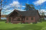 Lake House Plan Front of Home - Buffalo Circle Rustic Lake Home 141D-0513 - Shop House Plans and More