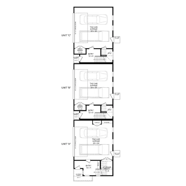 Contemporary House Plan First Floor - 141D-0516 - Shop House Plans and More