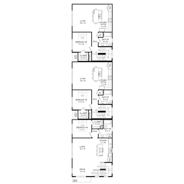 Contemporary House Plan Second Floor - 141D-0516 - Shop House Plans and More