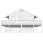 Mountain House Plan Rear Elevation - Decked Out Vacation Home 141D-0519 - Shop House Plans and More