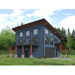 European House Plan Front of Home - Eagle Peak Modern Home 141D-0520 - Shop House Plans and More