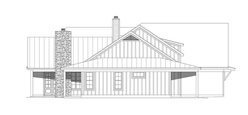 Craftsman House Plan Left Elevation - 141D-0533 - Shop House Plans and More