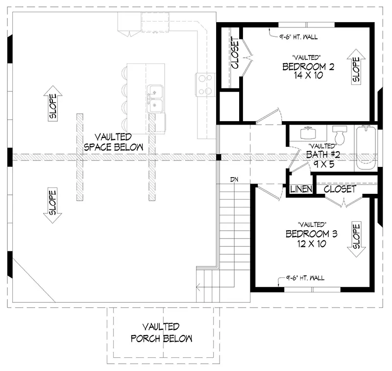 Farmhouse Plan Second Floor - 141D-0541 - Shop House Plans and More