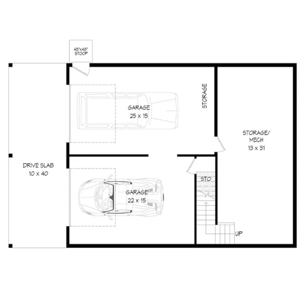 Farmhouse Plan Basement Floor - Pine Pointe Rustic Home 141D-0544 - Shop House Plans and More