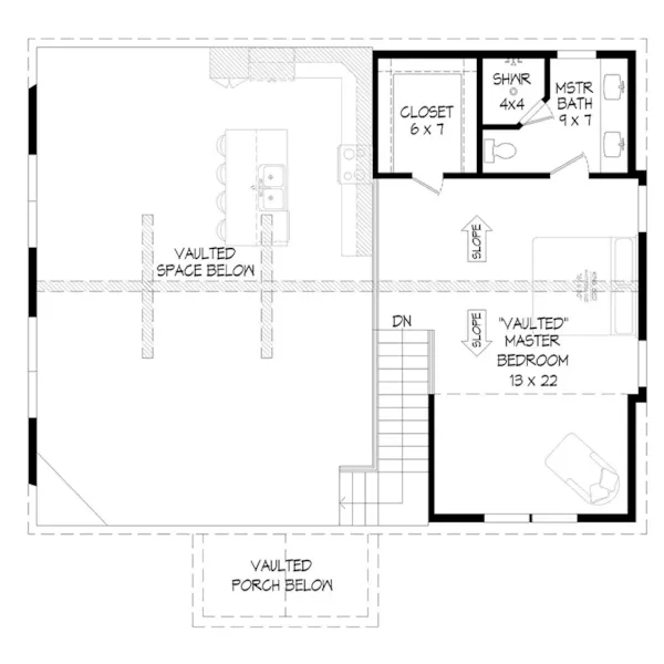 Farmhouse Plan Second Floor - Pine Pointe Rustic Home 141D-0544 - Shop House Plans and More