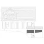 Farmhouse Plan Rear Elevation - Pine Pointe Rustic Home 141D-0544 - Shop House Plans and More