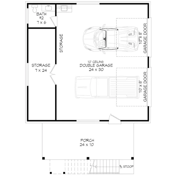 Modern House Plan First Floor - Eagleriver Vacation Home 141D-0551 - Shop House Plans and More