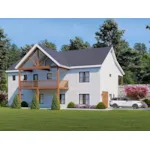 Traditional House Plan Front of Home - Buffalo Spruce Lake Home 141D-0579 | House Plans and More