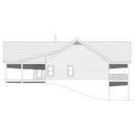 Traditional House Plan Left Elevation - Buffalo Spruce Lake Home 141D-0579 | House Plans and More