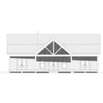 Traditional House Plan Rear Elevation - Buffalo Spruce Lake Home 141D-0579 | House Plans and More