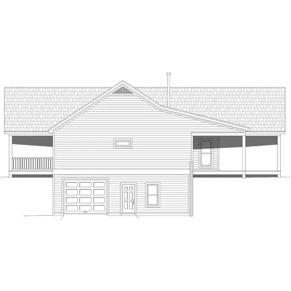 Traditional House Plan Right Elevation - Buffalo Spruce Lake Home 141D-0579 | House Plans and More