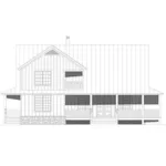 Farmhouse Plan Rear Elevation - Mountain Shadow Farmhouse 141D-0603 | House Plans and More