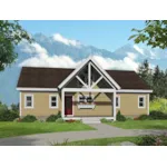 Cabin & Cottage House Plan Rear Photo 01 - Eagle Ranch Lookout Vacation Home 141D-0611 | House Plans and More