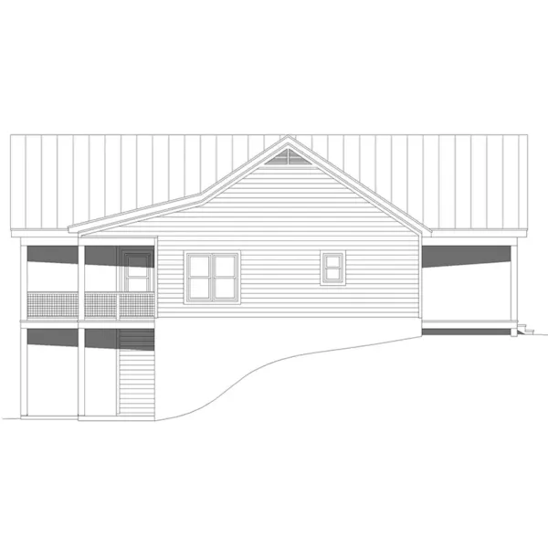 Cabin & Cottage House Plan Right Elevation - Eagle Ranch Lookout Vacation Home 141D-0611 | House Plans and More