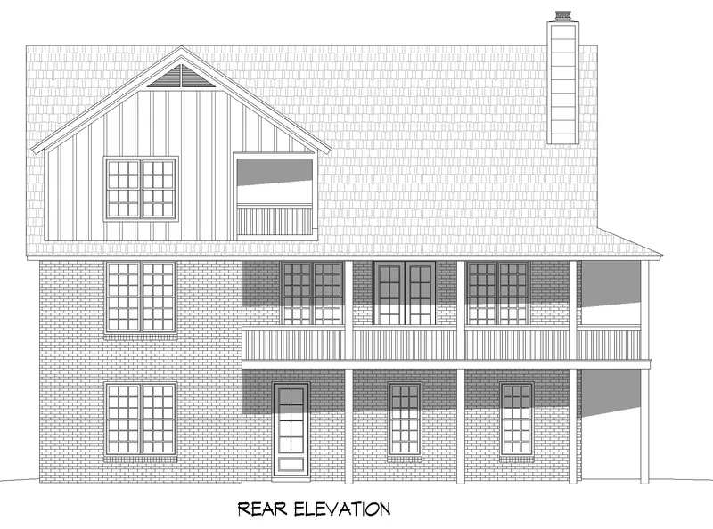 Country House Plan Rear Photo 02 - 141D-0624 | House Plans and More