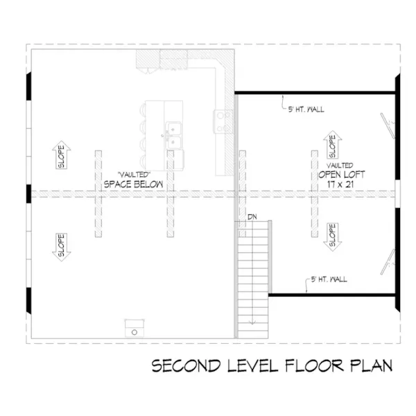 Vacation House Plan Second Floor - 141D-0626 | House Plans and More