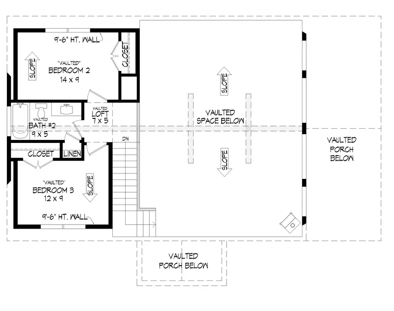 Modern Farmhouse Plan Second Floor - 141D-0638 | House Plans and More