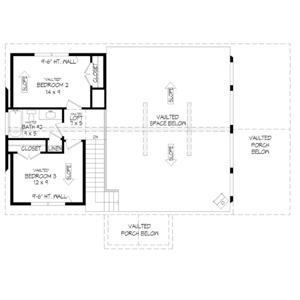 Cabin & Cottage House Plan Second Floor - 141D-0638 | House Plans and More