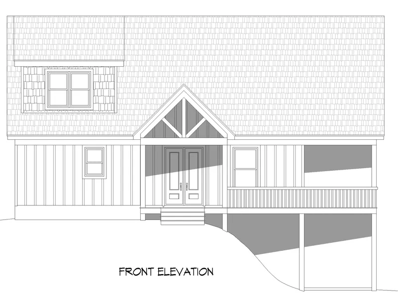Modern Farmhouse Plan Front Photo 01 - 141D-0638 | House Plans and More