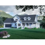 Traditional House Plan Front of House 141D-0785