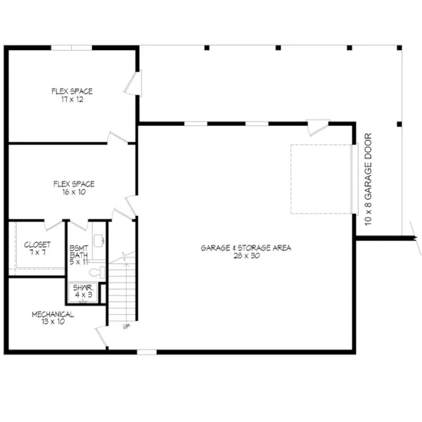 Beach & Coastal House Plan Lower Level Floor - 141D-0785 | House Plans and More