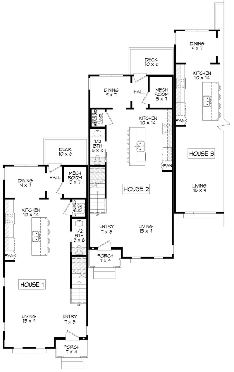 Berm House Plan First Floor - 141D-0799 | House Plans and More