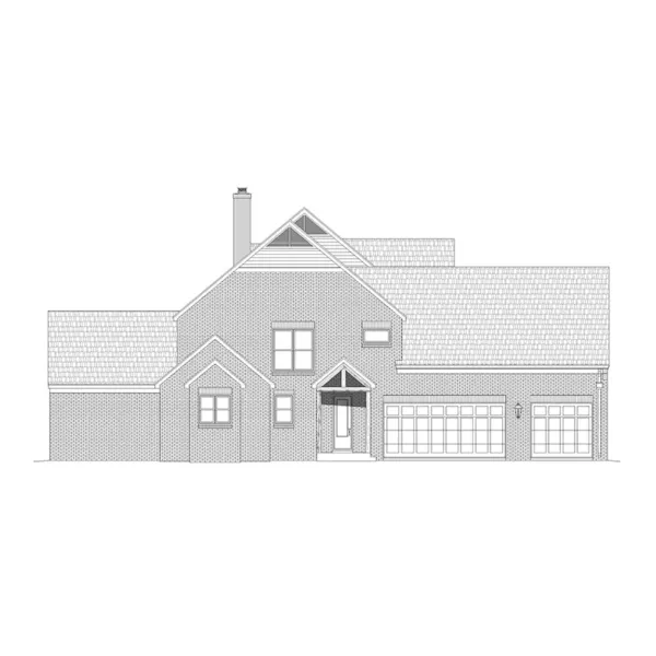 Country French House Plan Left Elevation - 141S-0007 | House Plans and More