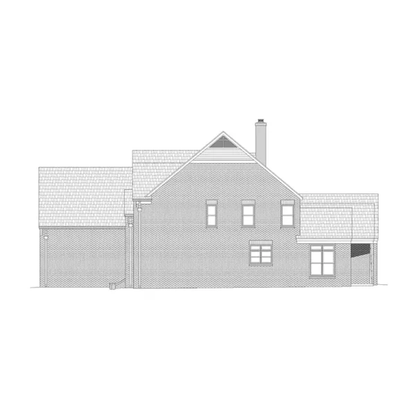 Country French House Plan Right Elevation - 141S-0007 | House Plans and More